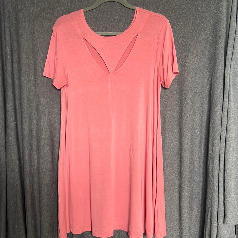 Sola La Fe Bubble Gum Pink Dress - Size L